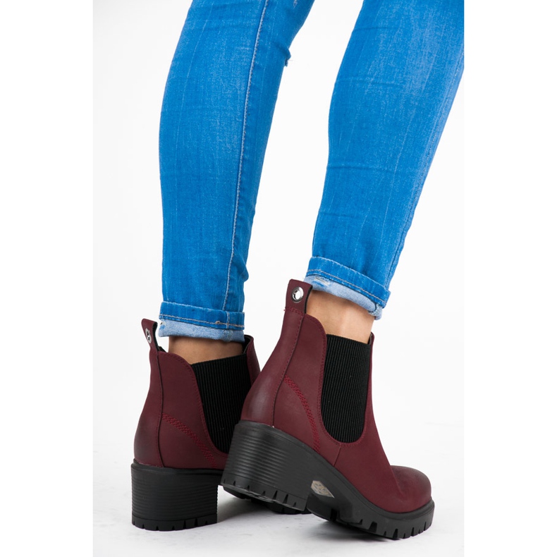 Vices New Collection Stivaletti Chelsea bordeaux rosso 1