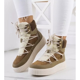 PA1 Doposci da donna verdi di Laursen beige marrone cachi 1