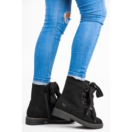 Vices New Collection Stivali con lacci larghi nero 1