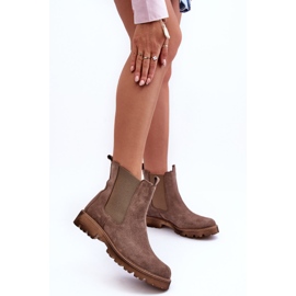 Stivali Jodhpur in pelle scamosciata marrone Nicole 2672 2