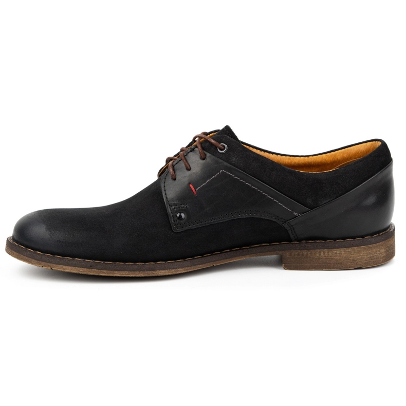 Kampol Scarpe casual eleganti da uomo in nabuk 333KAM nere nero 1