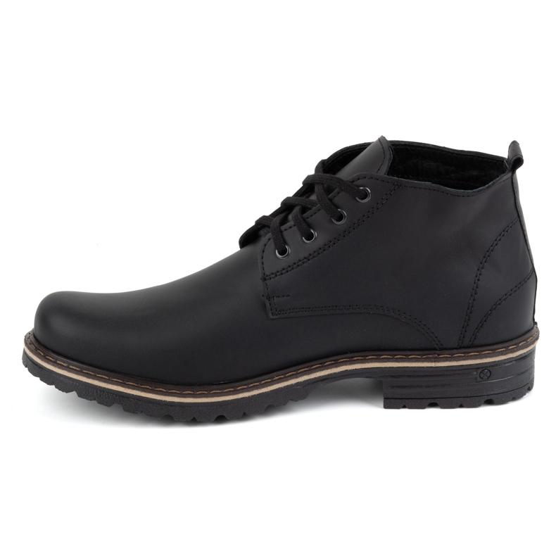 Polbut Stivaletti da uomo in pelle 2119 neri nero 1