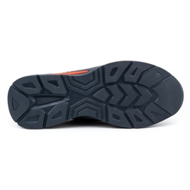 KOMODO Scarpe da uomo in pelle Sport 922K viso blu navy 1