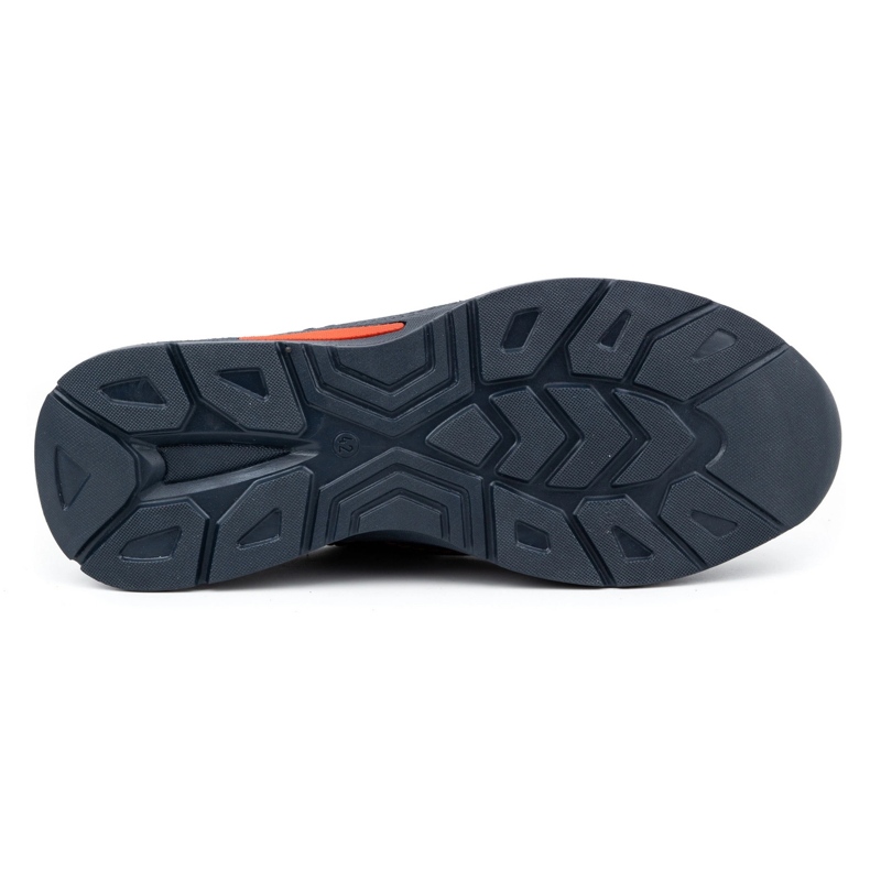KOMODO Scarpe da uomo in pelle Sport 922K viso blu navy 1