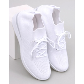 Leakes Scarpe da ginnastica bianche con zeppa bianco 1