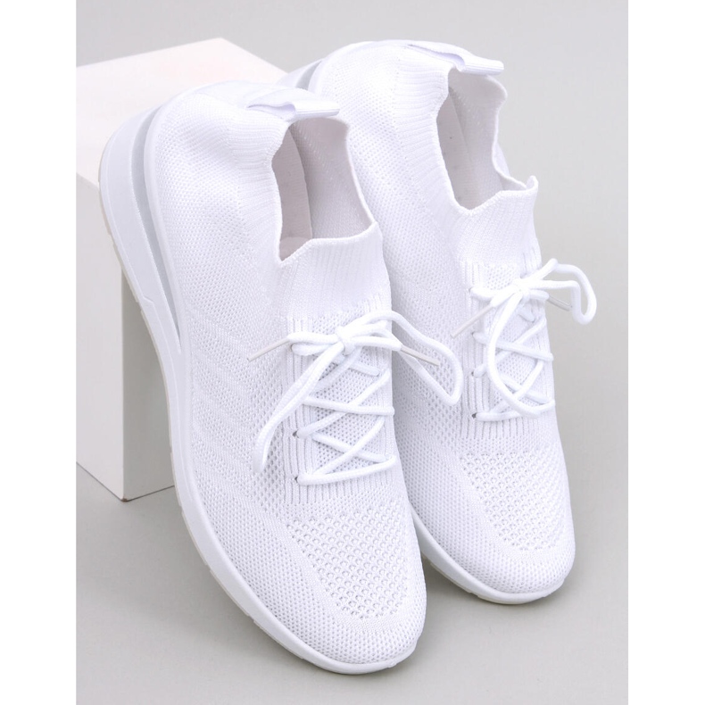 Leakes Scarpe da ginnastica bianche con zeppa bianco 1