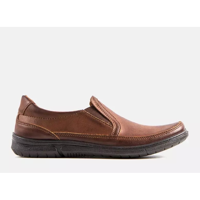 BM Scarpe slip-on marroni da uomo di Lazar marrone 1