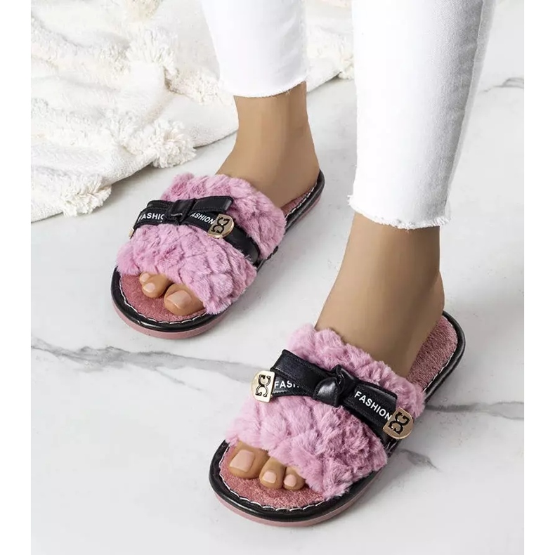 BM Pantofole rosa con fiocco di Peter 1