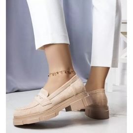 PA1 Scarpe in ecopelle scamosciata beige di Alacoque 2