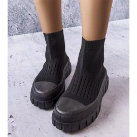 Sneaker a calzino di colore nero di Searlait 1