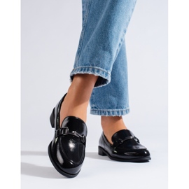 Eleganti scarpe da donna laccate Shelovet nere nero 1