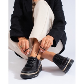 SHELOVET Scarpe Shlovet da donna in pelle nera nero 1