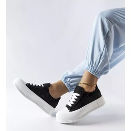 Sneakers nere con plateau di Josseaume nero 1