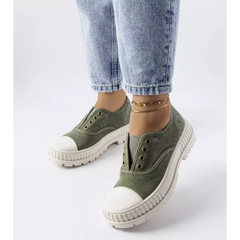 Inna Sneaker verde scuro di Walton 1