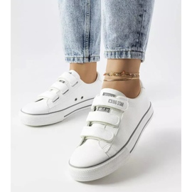 Sneakers bianche con velcro Big Star LL274A205 bianco 1
