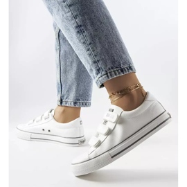 Sneakers bianche con velcro Big Star LL274A205 bianca 2
