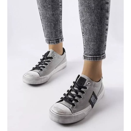 Sneakers grigie con abrasioni Big Star JJ274353 grigio 1