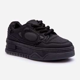 PG1 Sneakers con plateau da donna nere Finos nero 1