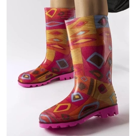 Stivali rosa Massby da donna arancia 1