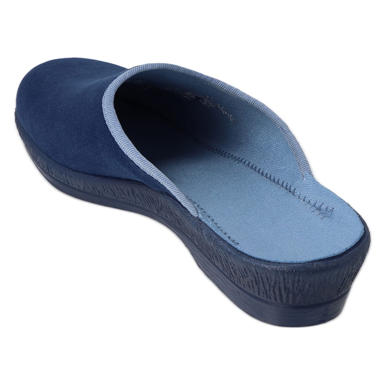 Ciabatte da donna in pu Befado con ricamo 219D481 blu navy 4