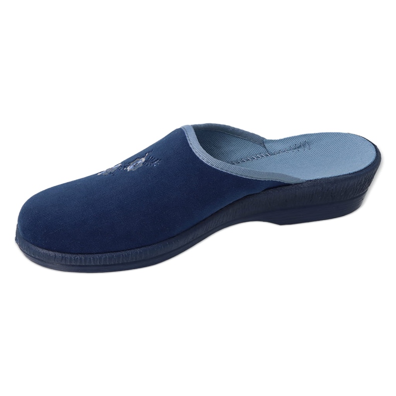 Ciabatte da donna in pu Befado con ricamo 219D481 blu navy 1