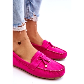 Seastar Mocassini Classici in Camoscio con Decoro Fucsia rosa 2