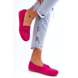Seastar Mocassini Classici in Camoscio con Decoro Fucsia rosa 1