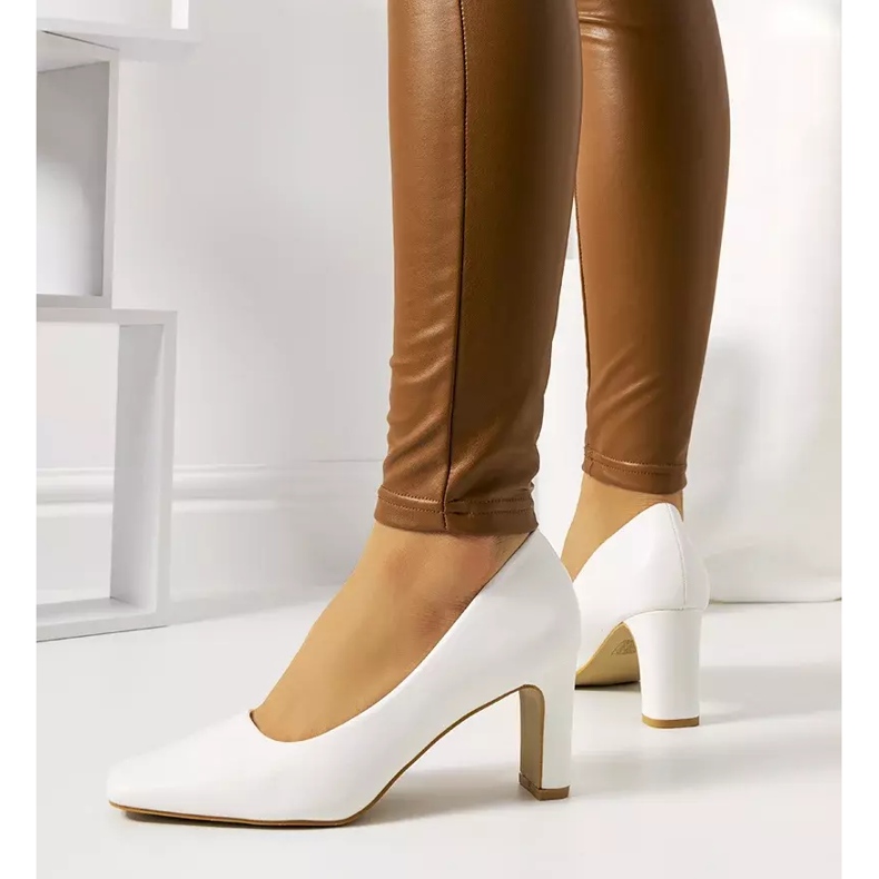 Décolleté Graves da donna bianche bianco ecru 1