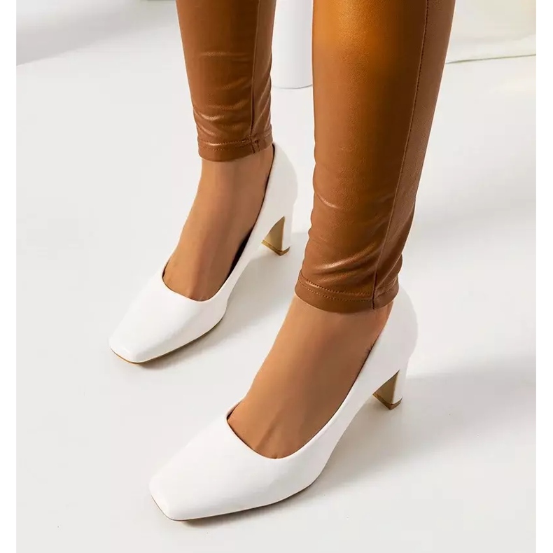 Décolleté Graves da donna bianche bianco ecru 2