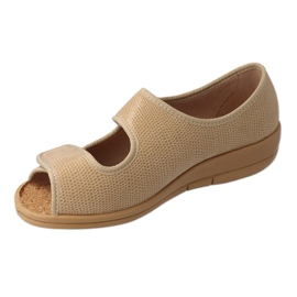 Scarpe da donna Befado pu 941D001 beige 2