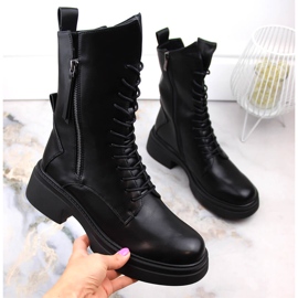 Stivali ufficiali neri da donna D&amp;A S.Barski Collezione Premium MR870-23 nero 1