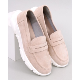 Mocassini con suola sportiva di Hicks Beige 1