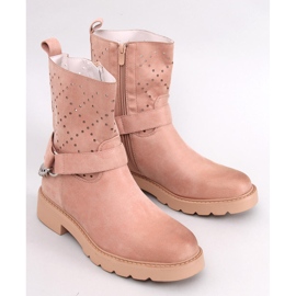 Stivaletti traforati ISSEY rosa 1