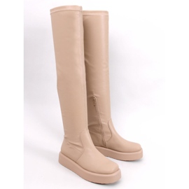 Stivali Baird beige con suola spessa 1