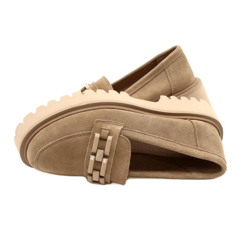 Mocassini in camoscio con decoro Filippo DP4792/23 BE beige 4