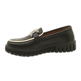 Scarpe eleganti da donna in pelle Filippo DP4728/23 BK, nere nero 1