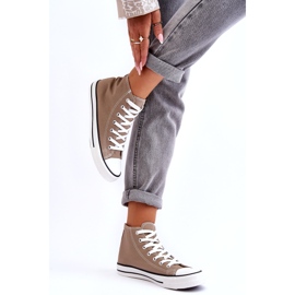 Sneakers Classiche Alte Beige Da Donna 4
