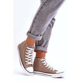 Sneakers Classiche Alte Beige Da Donna 3