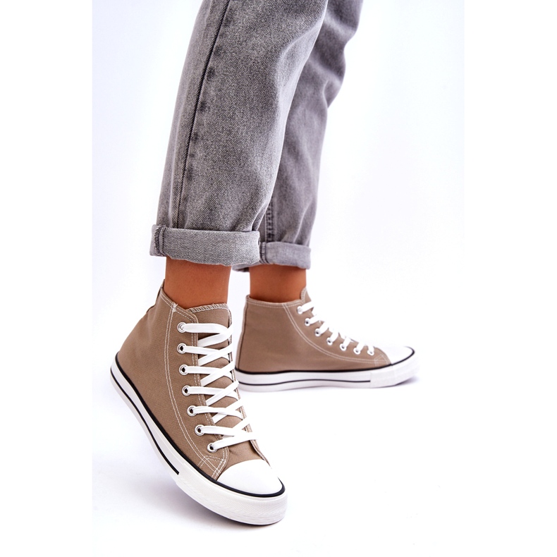 Sneakers Classiche Alte Beige Da Donna 1