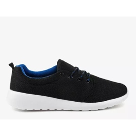 Scarpe sportive da uomo nere YFM-71A nero 2