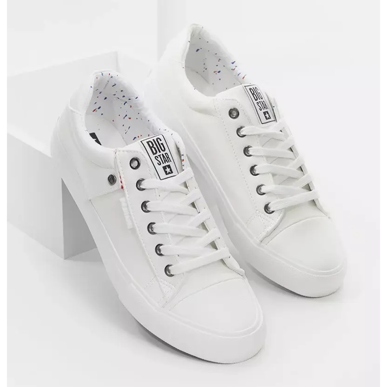 Sneakers bianche da uomo Big Star GG174028 bianca 2