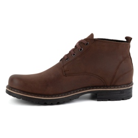 Polbut Stivaletti da uomo in pelle 2119 testa di moro marrone 1