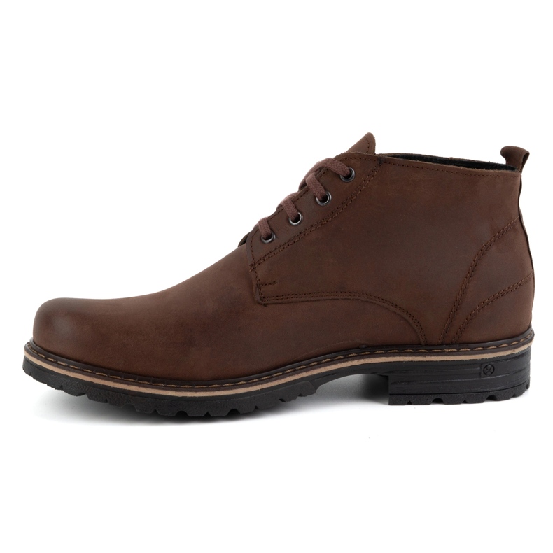 Polbut Stivaletti da uomo in pelle 2119 testa di moro marrone 1