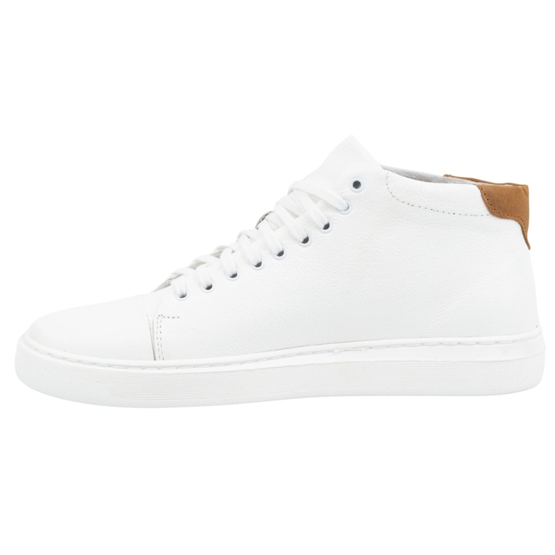 Polbut Scarpe da uomo in pelle 2110sw bianco con marrone bianca 1