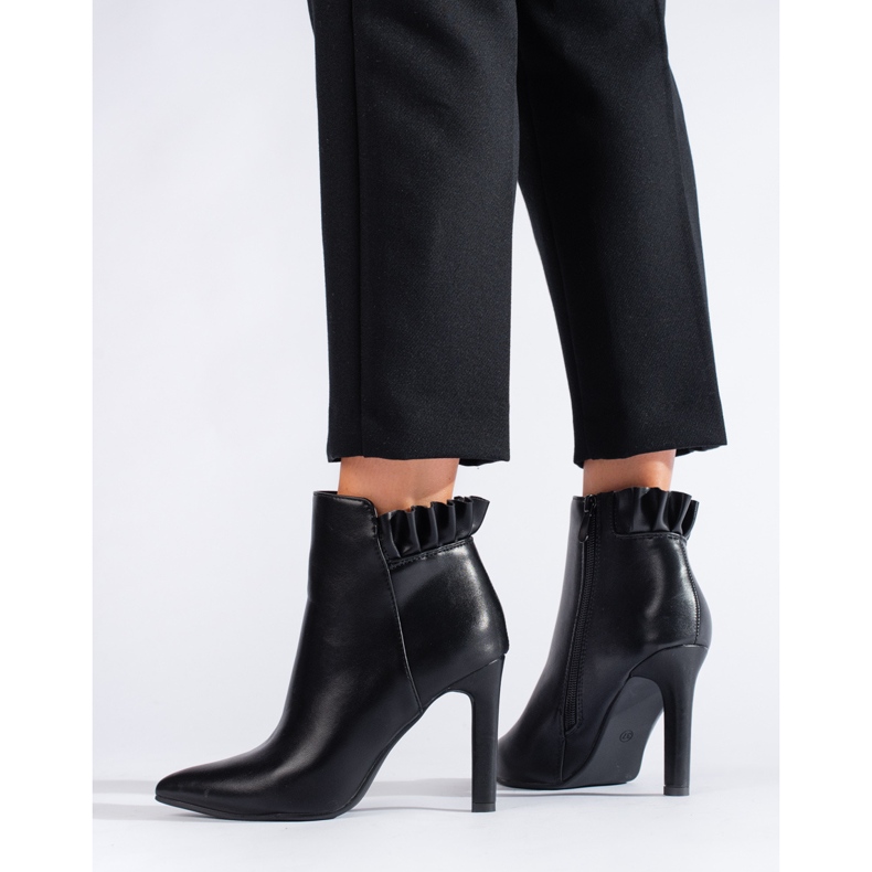 Stivali con tacco alto da donna neri Shelovet nero 1