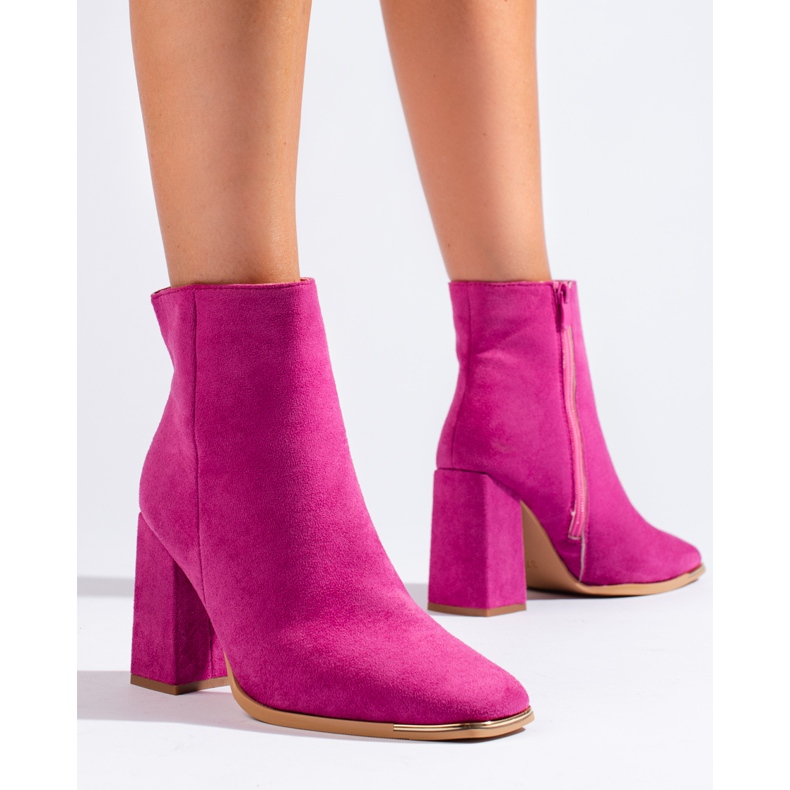 Stivali da donna fucsia sul post Shelovet rosa 1