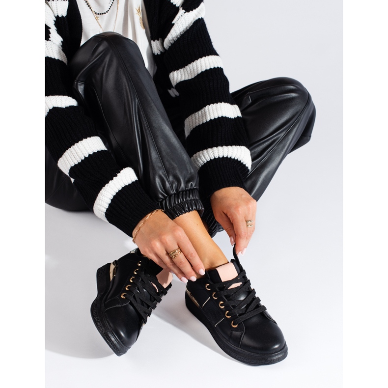 Scarpe sportive da donna nere Sneakers Shelovet nero 2