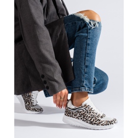 Sneakers Shelovet da donna con stampa leopardata nero 1