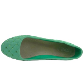 Ballerine trapuntate XT373 verdi verde 1