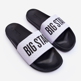Infradito da uomo Big Star MM174320 Bianco e Nero 1